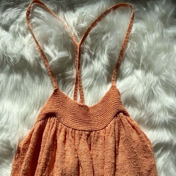 Free People Beach under the stars sweater midi dress orange - Picture 5 of 8